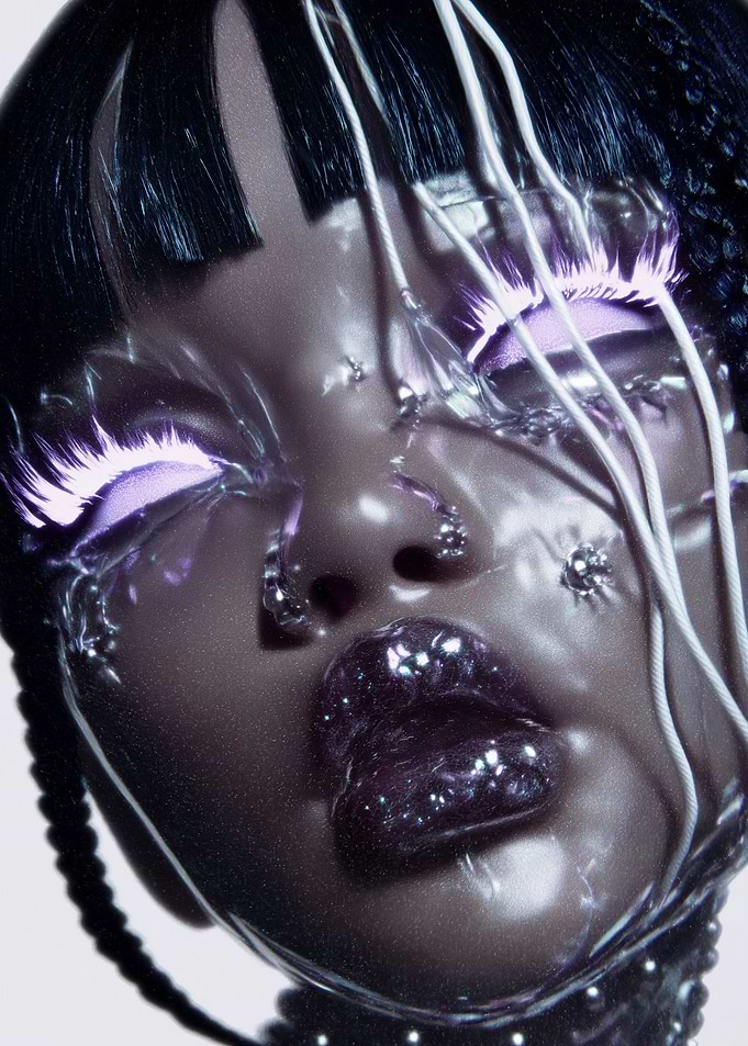 Futuristic Cyberpunk Portrait