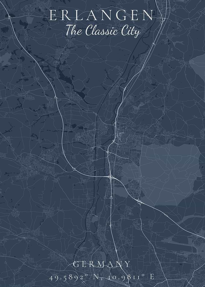 Erlangen City Map