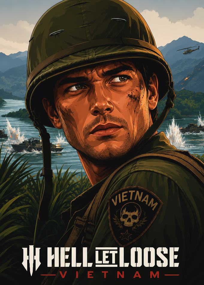 Hell Let Loose Vietnam Soldier Poster