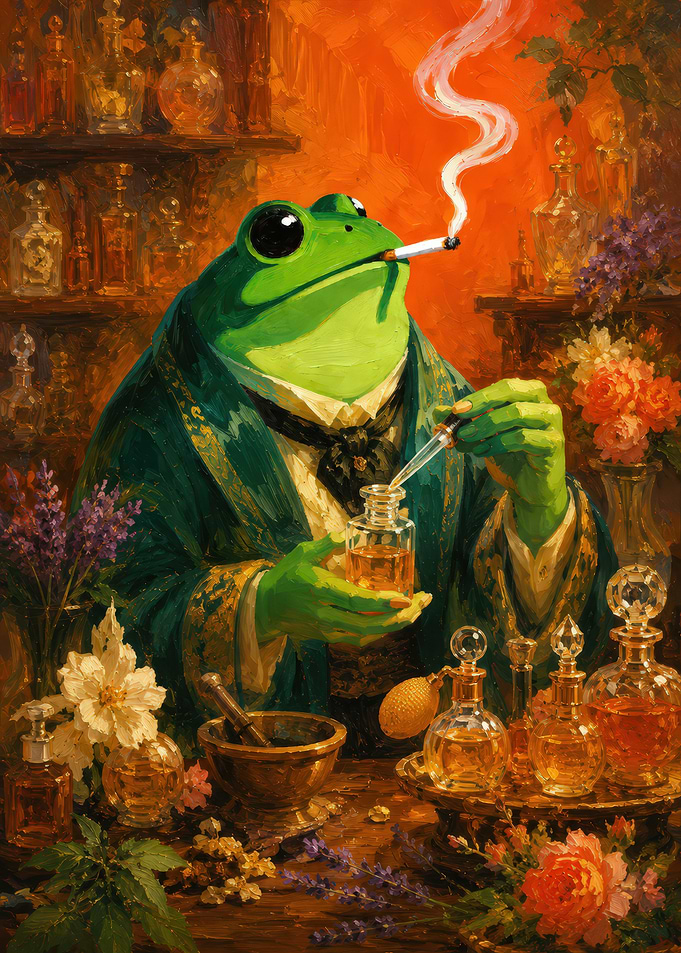 Frog Perfumer Smoking