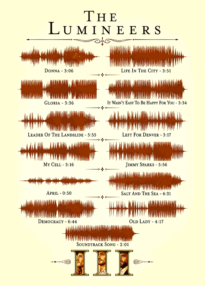 The Lumineers Soundwave Art