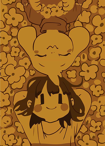 Undertale Characters in Golden Flowers