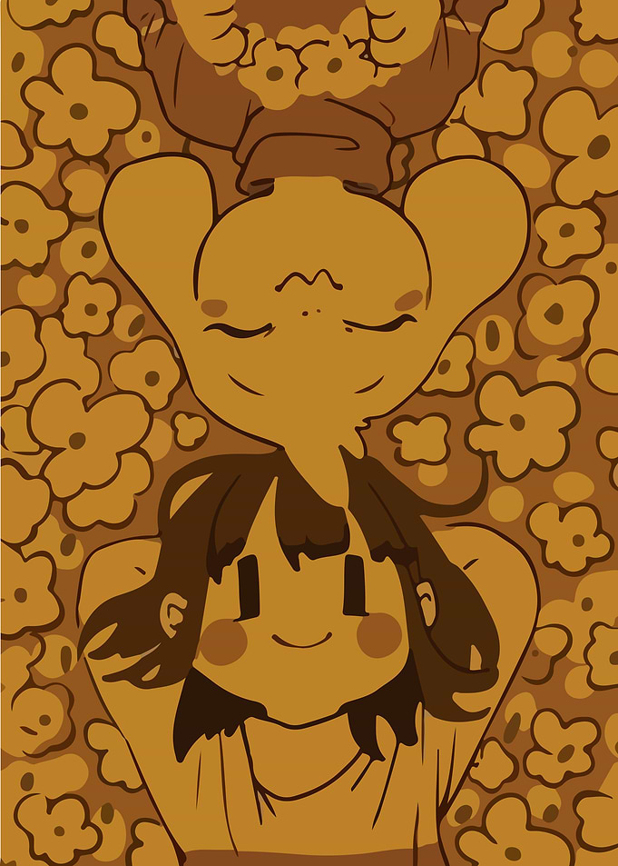 Undertale Characters in Golden Flowers
