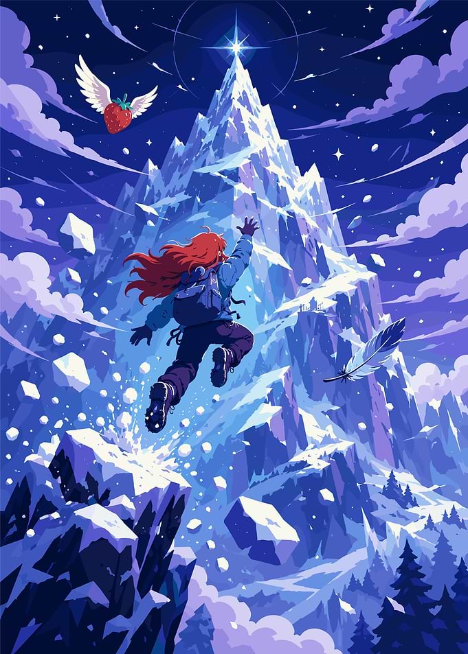 Pixel Art Mountain Climb