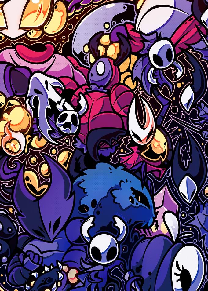 Hollow Knight Characters Collage