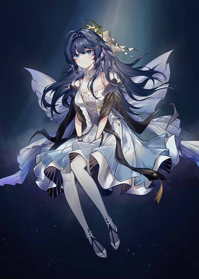 Girl with Wings and Halo