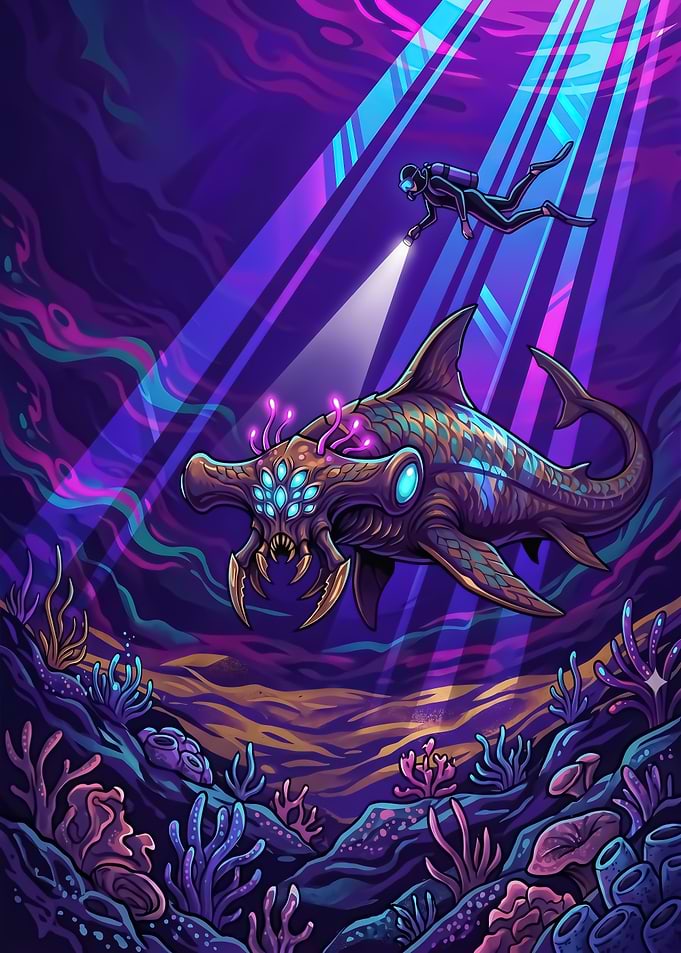 Scuba Diver Encounters Alien Sea Creature