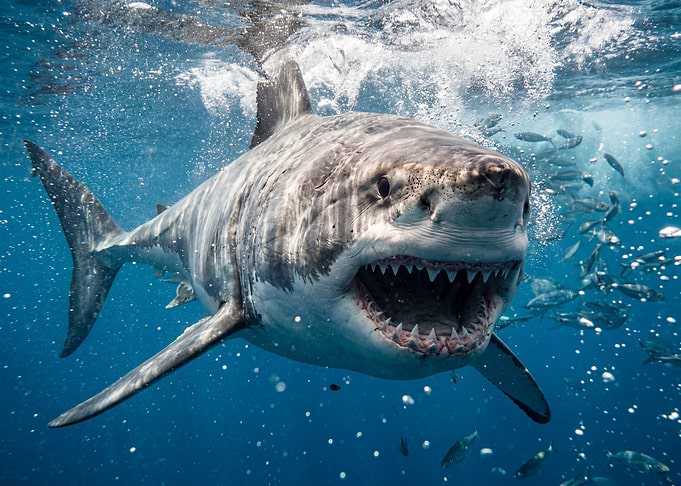 Great White Shark Underwater