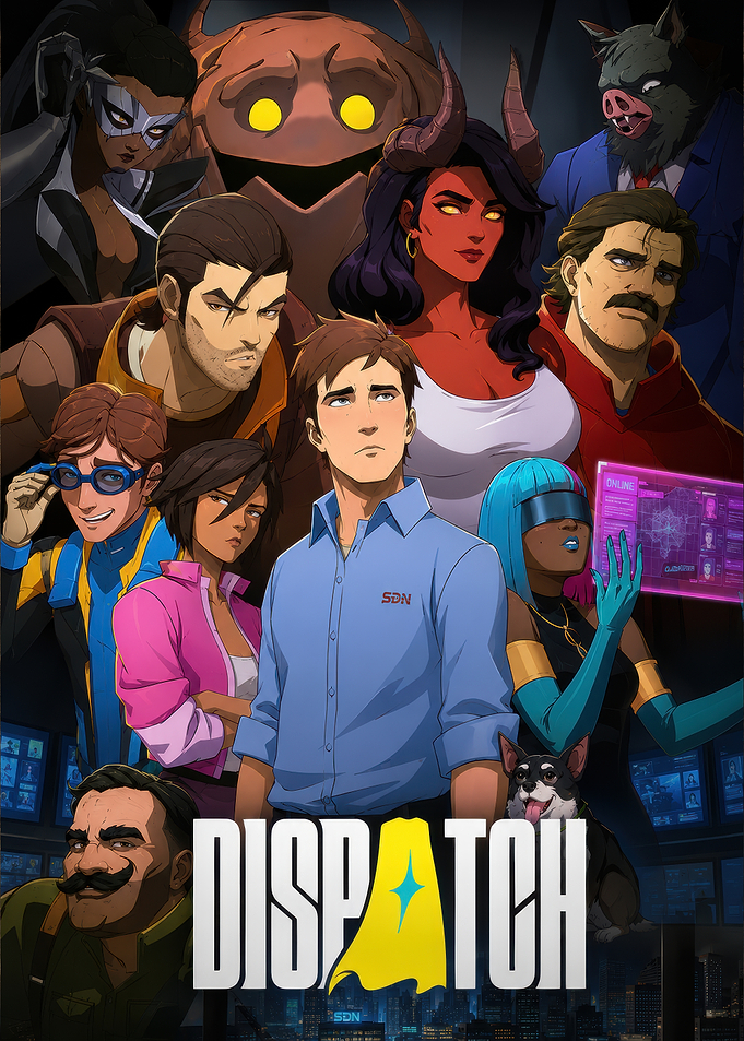 Dispatch Poster with Diverse Characters