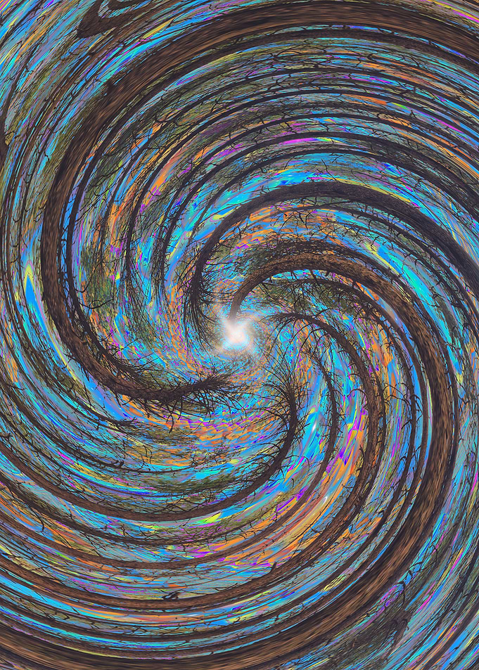 Abstract Swirling Vortex of Nature
