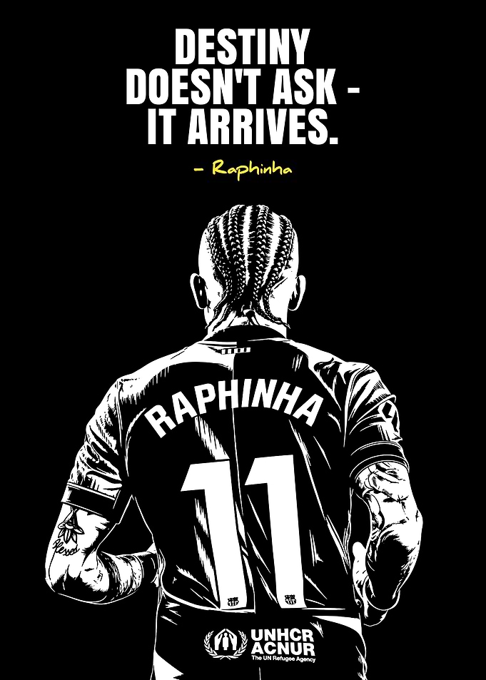 Raphinha Destiny Quote Poster