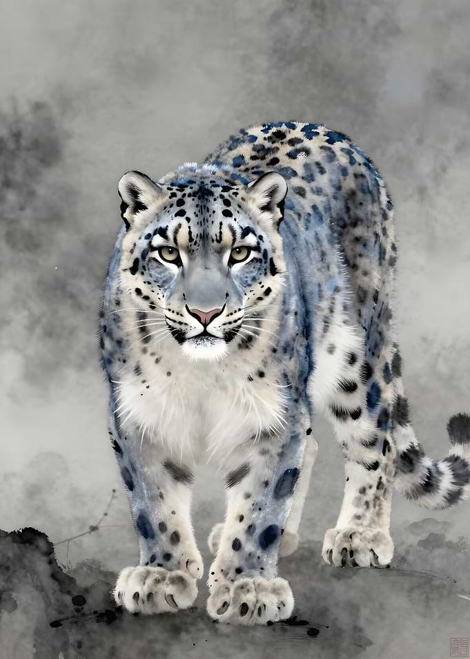 Snow Leopard Portrait