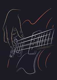 Hand Playing Electric Guitar