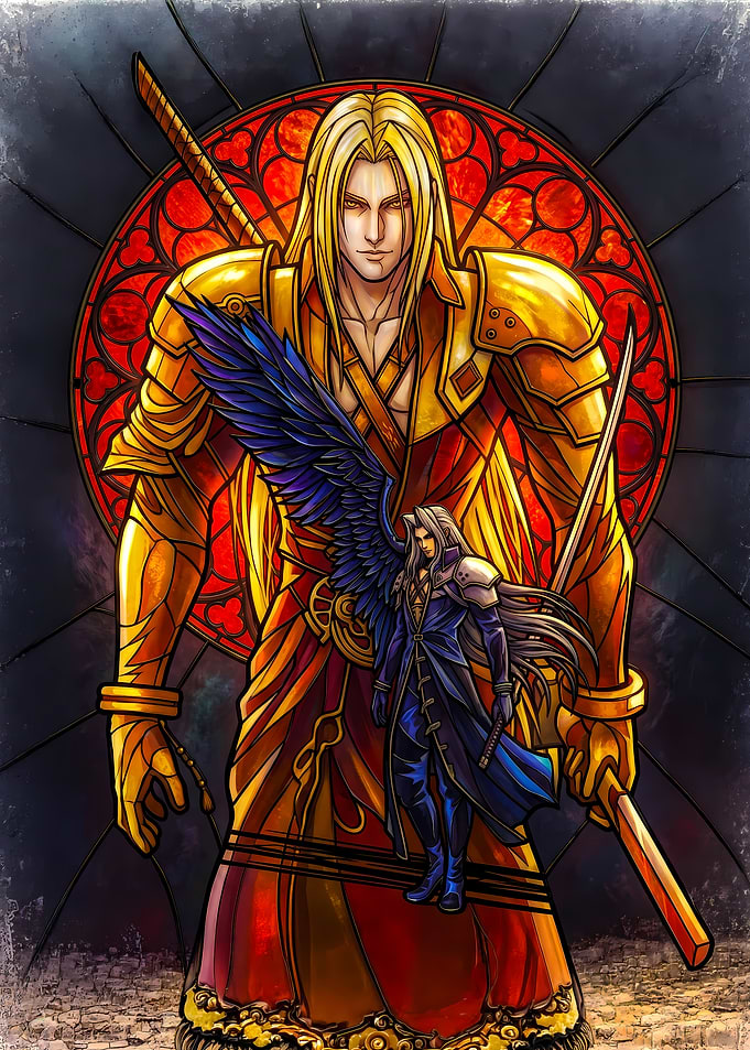 Sephiroth Stained Glass Art
