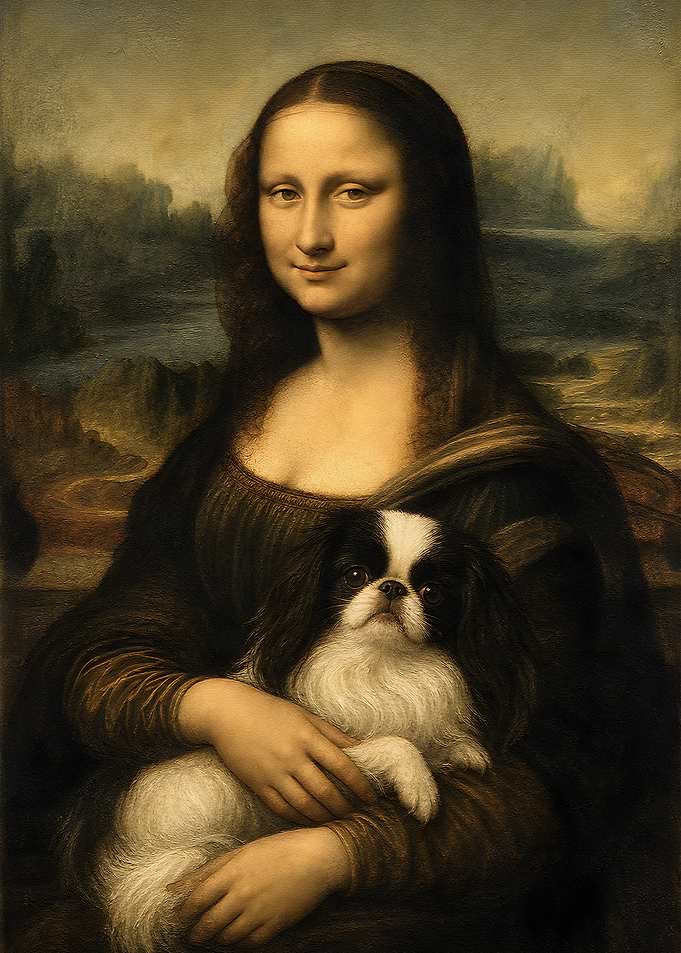 Mona Lisa with a Dog