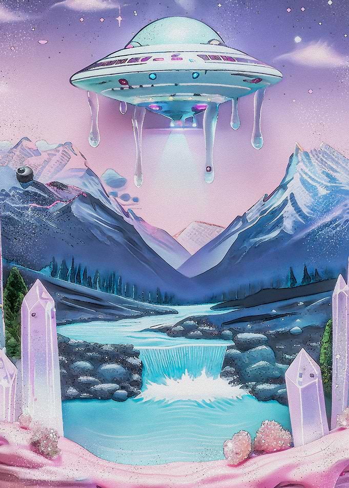 UFO Over Crystal Mountains