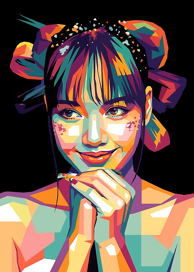 Pop Art Portrait of Lisa