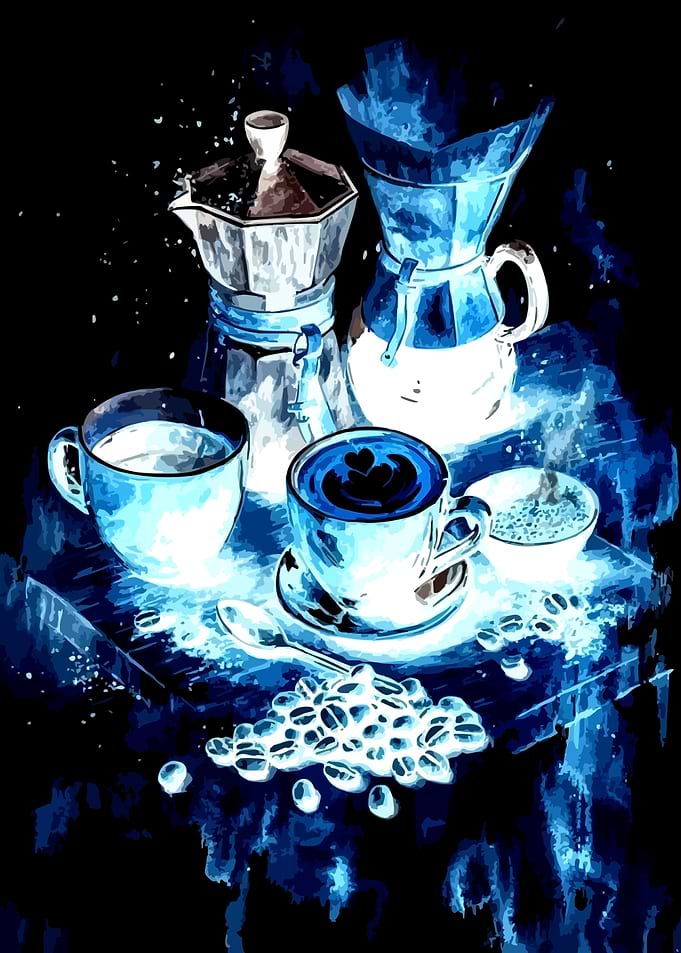 Coffee Art with Moka Pot and Pour Over