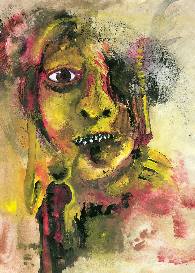 'Deteriorate' Disturbing Portrait of a Distorted Face