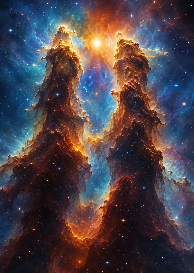 Cosmic Pillars of Creation Nebula