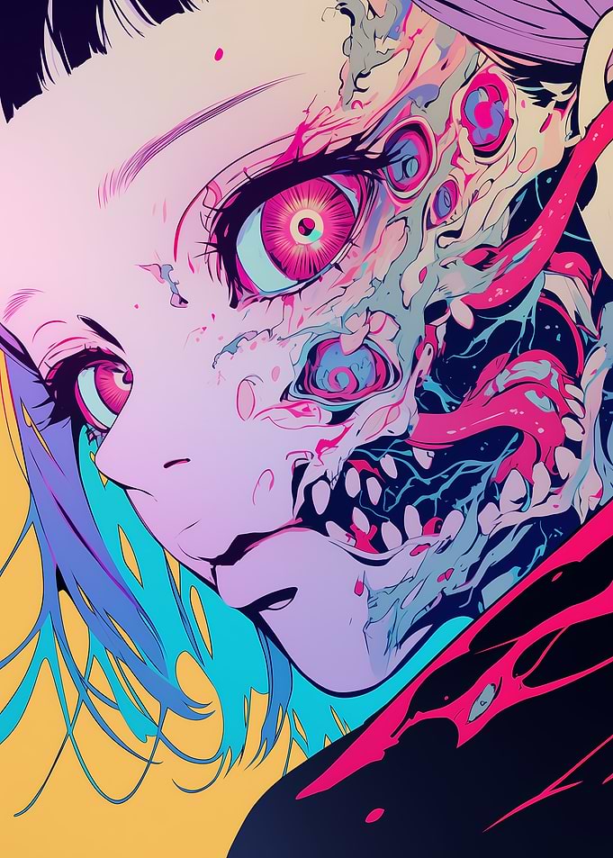 Surreal Anime Portrait
