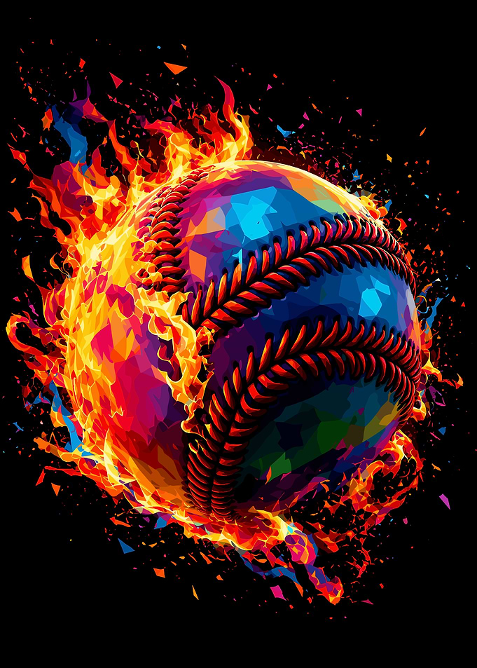 Baseball on Fire