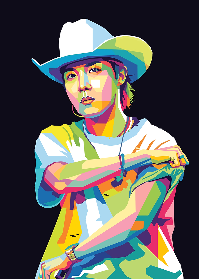 J-Hope Pop Art Portrait