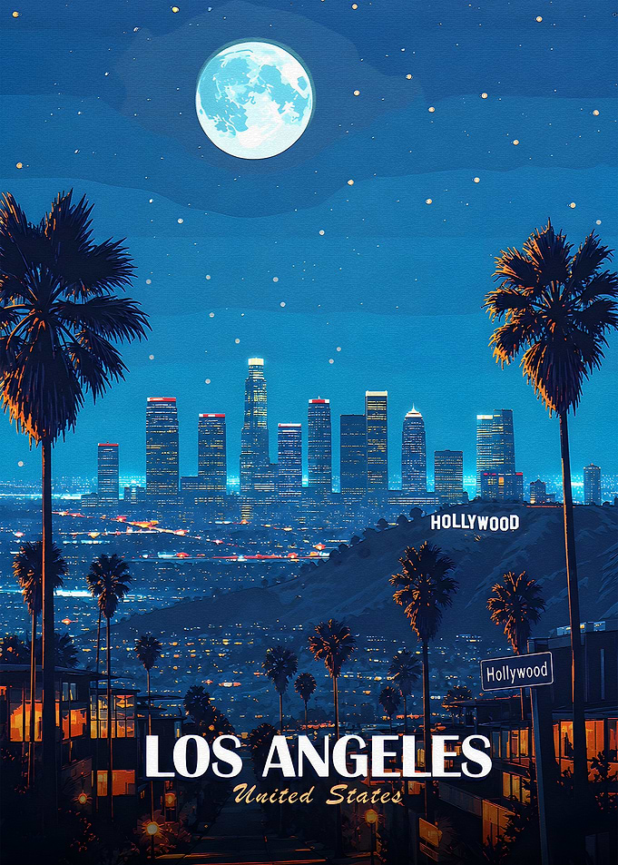 Los Angeles Skyline at Night