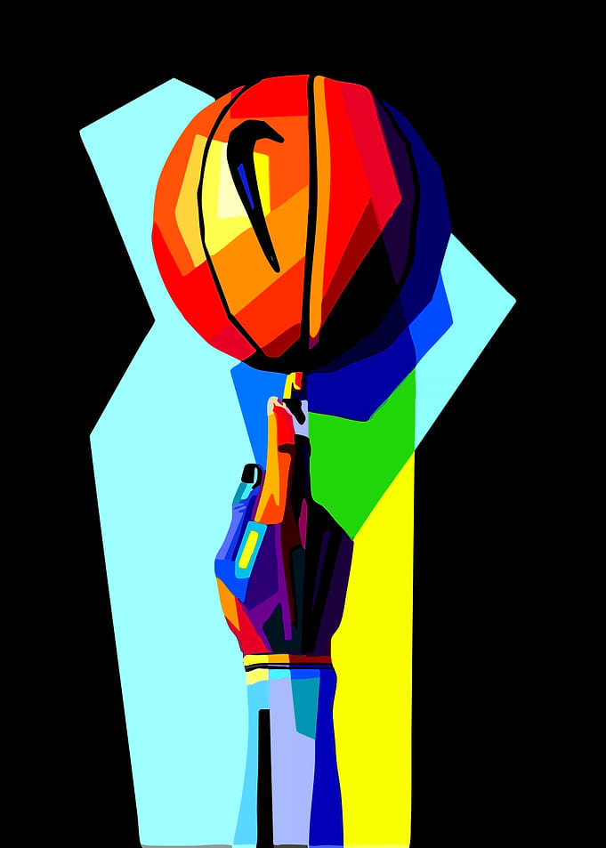Pop Art Basketball Spin