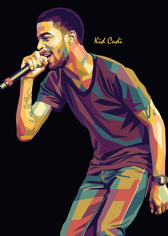 Kid Cudi Pop Art Portrait