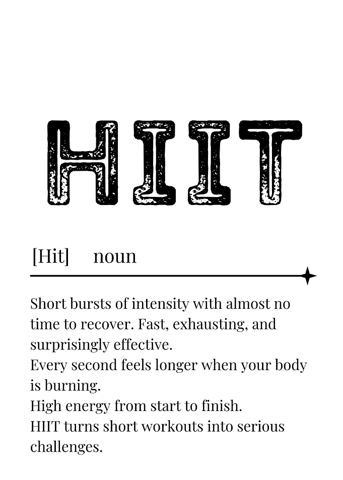 HIIT Workout Definition