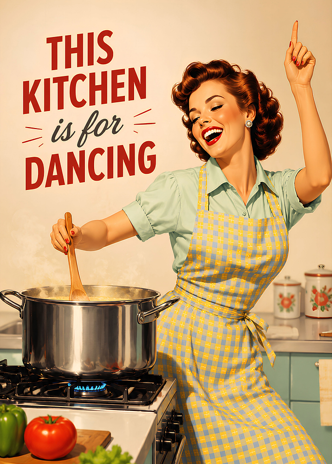This kitchen is for dancing