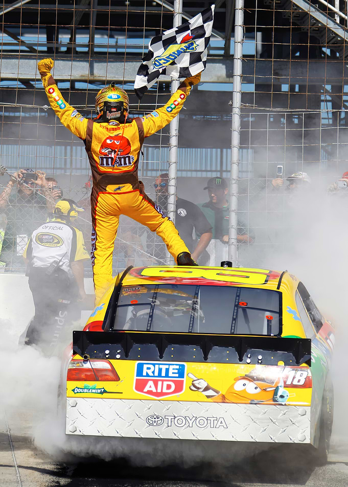 NASCAR Driver Celebrates Victory