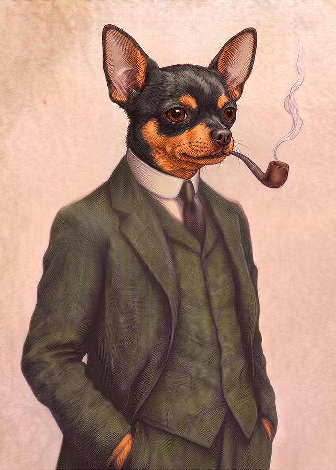 The Dog - Black & Orange Chihuahua