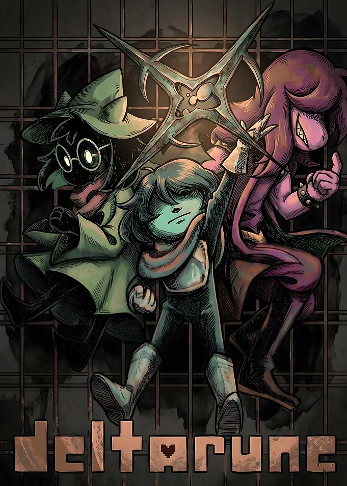 Deltarune Characters with Sword