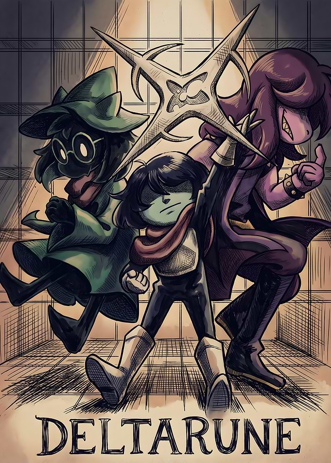 Deltarune Characters with Weapon