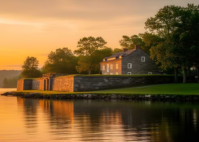 Historic Stone Fort at Sunrise