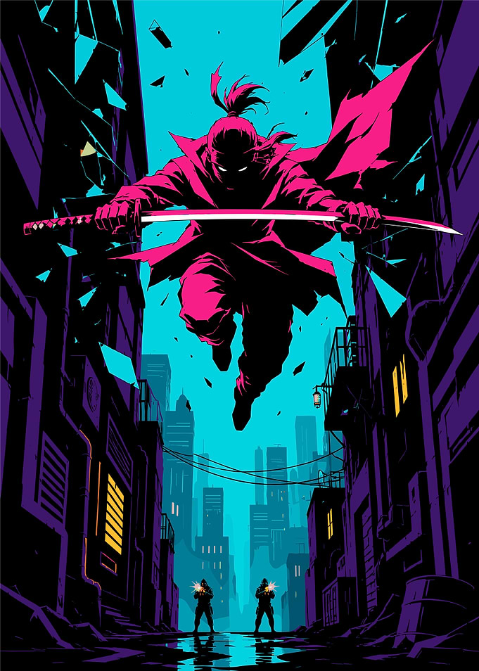 Ninja in Neon City