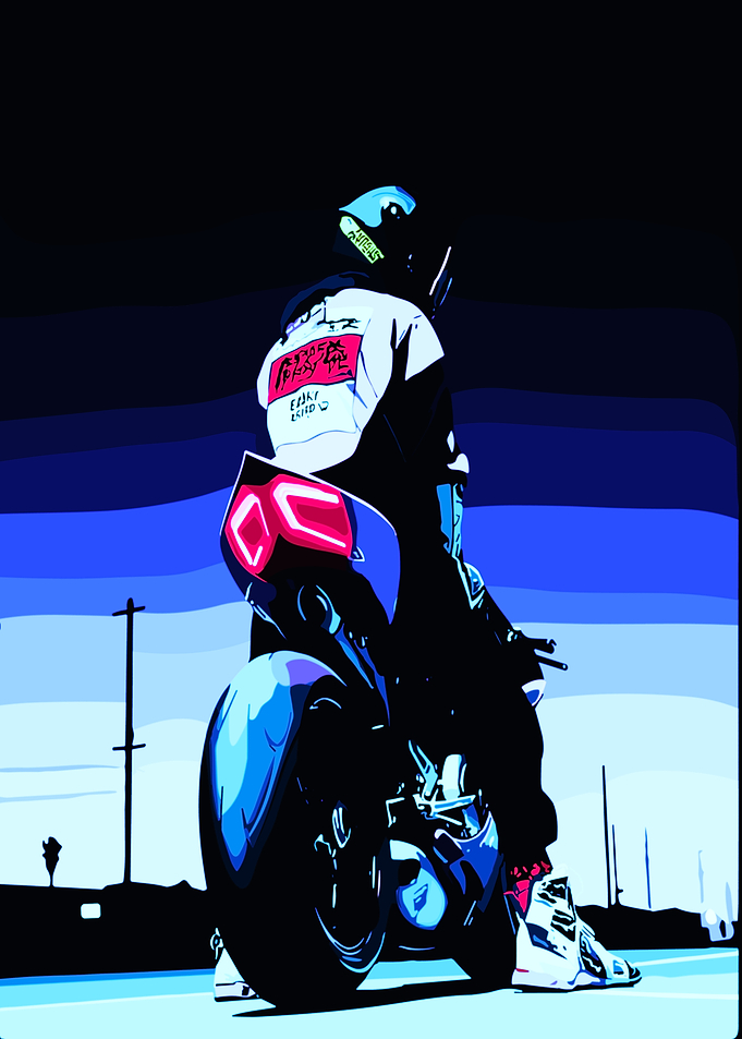 Rider on a Motorcycle
