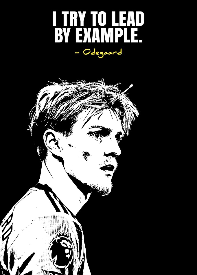 Odegaard Quote and Portrait