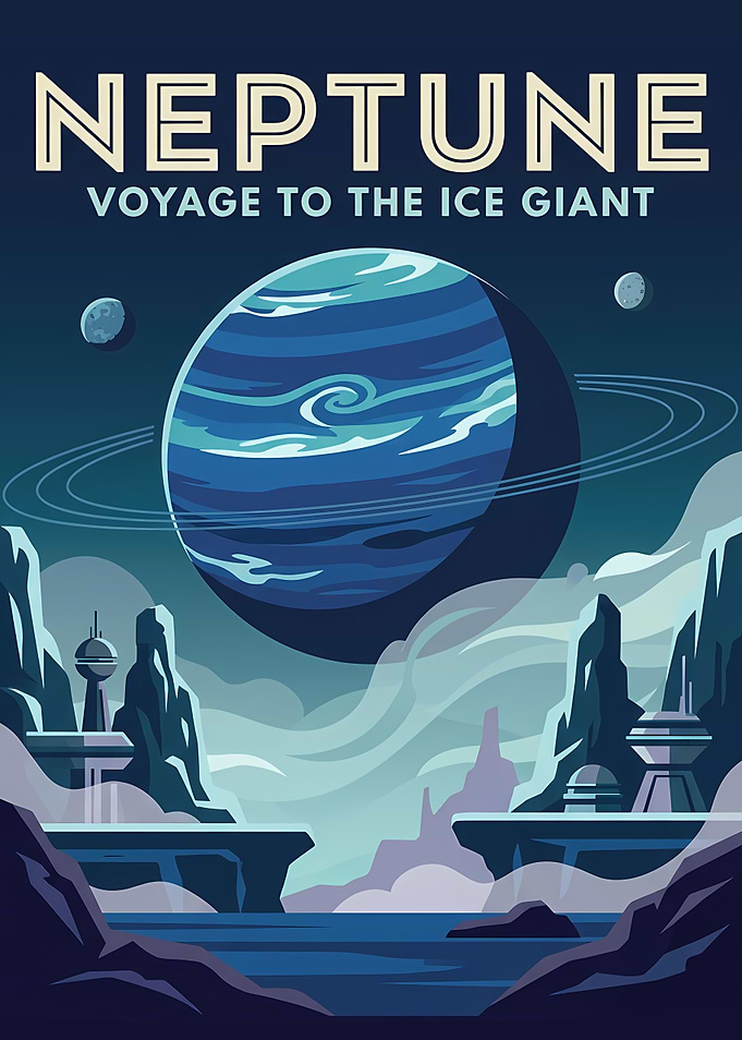 Neptune Voyage to the Ice Giant Poster