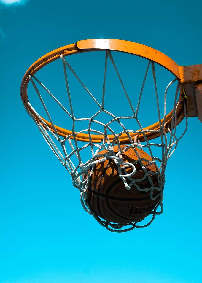 Basketball in Net