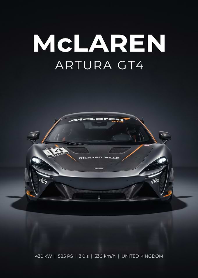 McLaren Artura GT4 Race Car