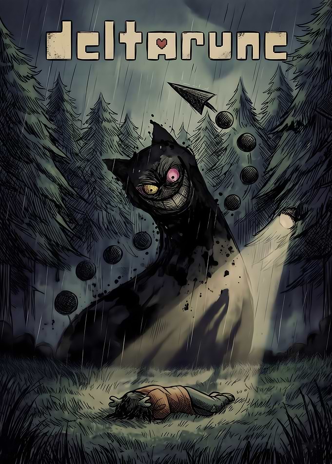 Deltarune Dark Forest Scene