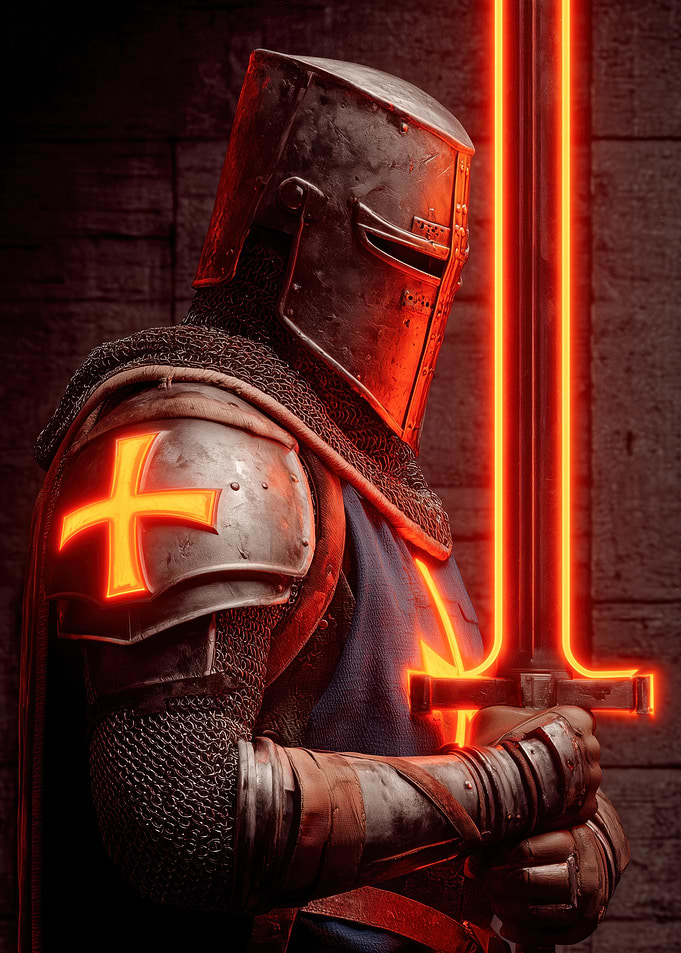 Crusader Glowing Sword