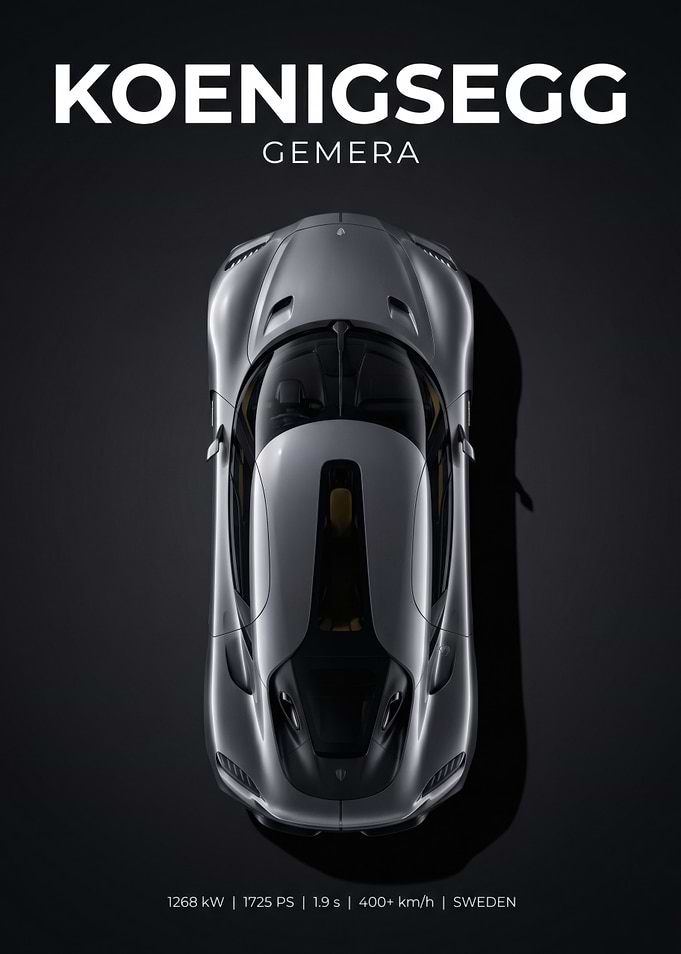 Koenigsegg Gemera Top View