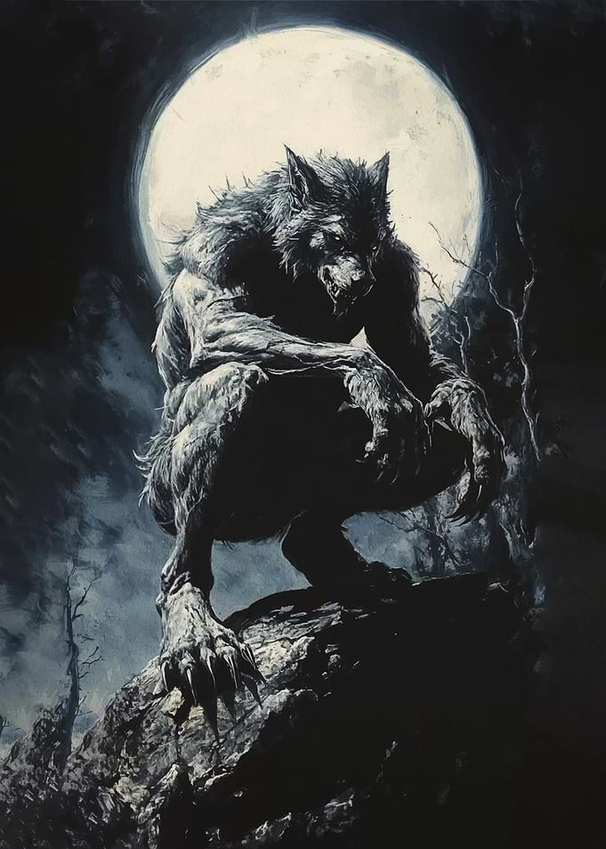 Werewolf under the Full Moon