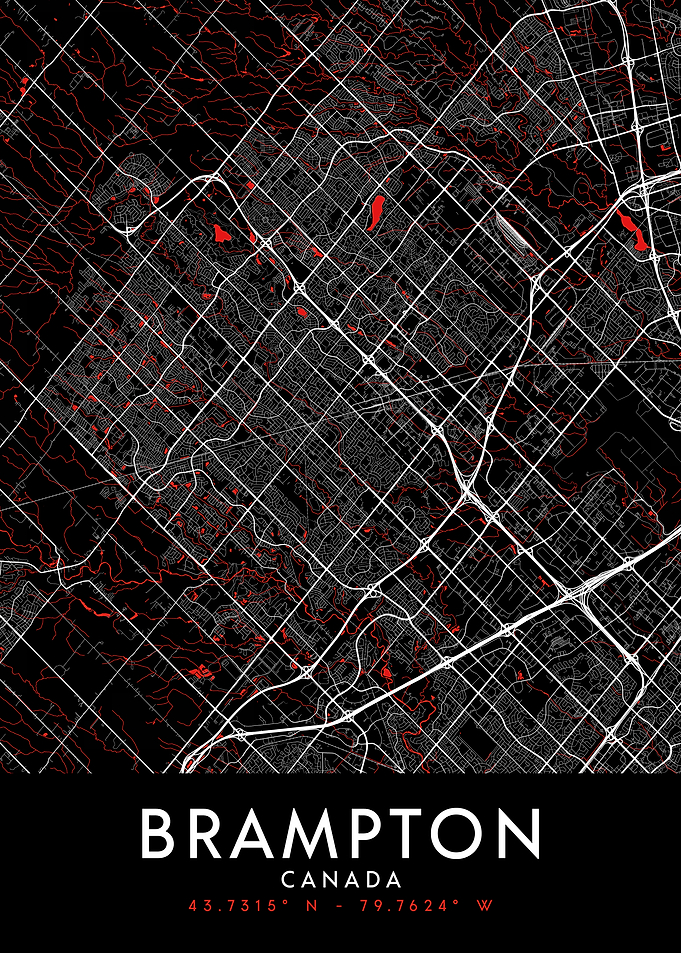 Brampton Dark Map