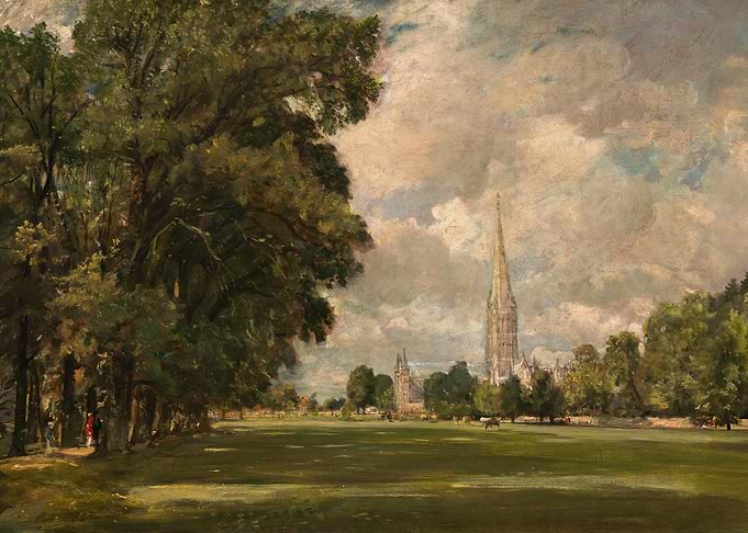 Salisbury Cathedral from Lower Marsh Close