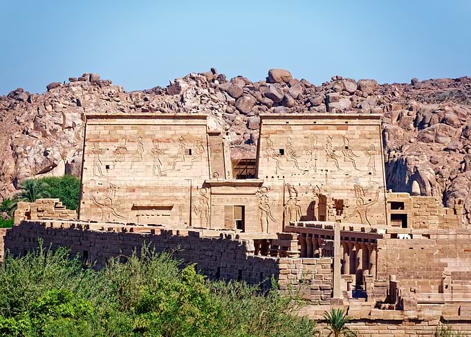 Ancient Egyptian Temple Ruins of Philae